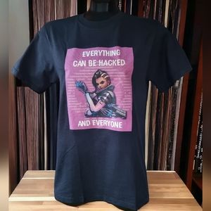 Unisex Sombra Overwatch 'Everything Can Be Hacked And Everyone' T-shirt